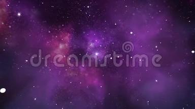 风景动画银河外层空间移动星圈动画。